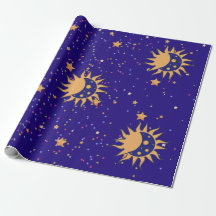Sun and Moon Wrapping Paper