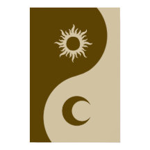 Sun and moon yin-yang