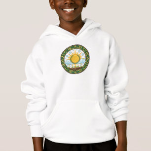 Sun and Rain Nature Cycle Botanical Emblem ART
