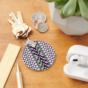 Sun and Rain - Purple -  Key Ring