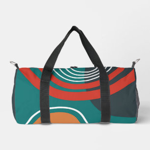 Sun and rainbow boho artwork duffle bag