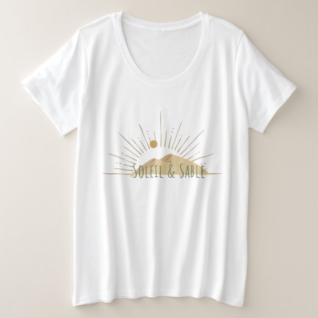 sun and sand plus size T-Shirt (Design Front)