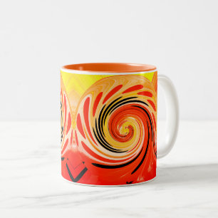 Sun and sand Two-Tone coffee mug