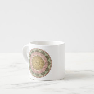 Sun and Seasons Detail from Antique Map circa 1780 Espresso Cup