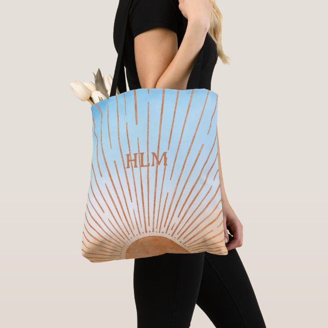 Sun and Sky Personalised Tote Bag (Close Up)