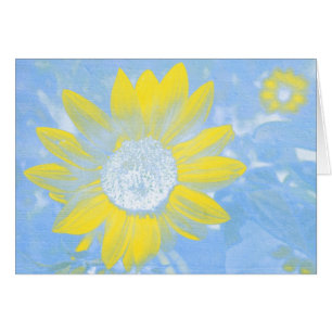 Sun and Sky Sunflower Card
