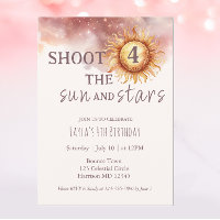 Sun and Stars Celestial Space Fourth Birthday