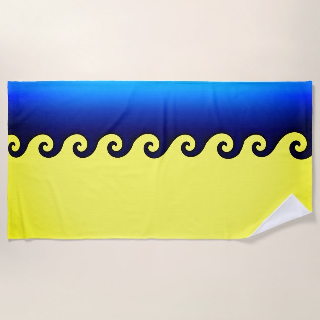 Sun and Surf Beach Towel (Front)
