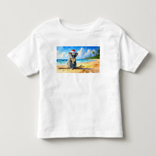 Sun and Surf Koala Santa Hat Toddler T-Shirt