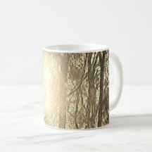 Sun and trees coffee mug