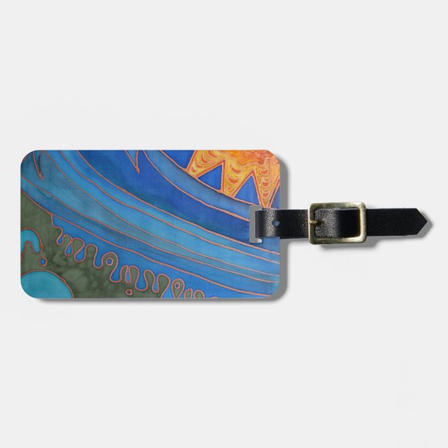 Sun and Waves Luggage Tag (Front Horizontal)