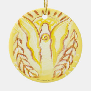 Sun Angel Ceramic Tree Decoration