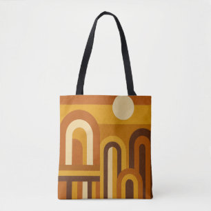 Sun & Arches Mid Century Modern Geometric Design Tote Bag