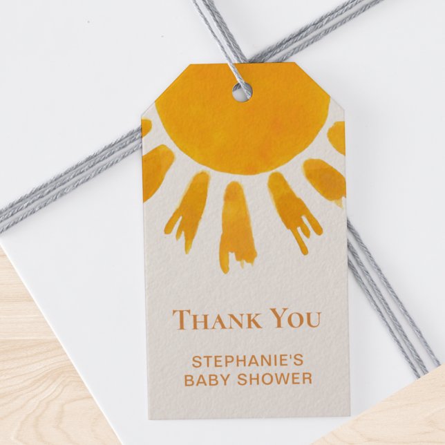 Sun Baby Shower Gift Tags (Creator Uploaded)