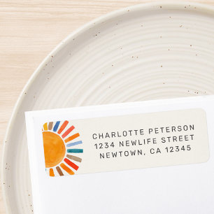 Sun Baby Shower Return Address