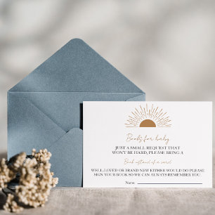 Sun baby shower Rustic books for baby  Invitation