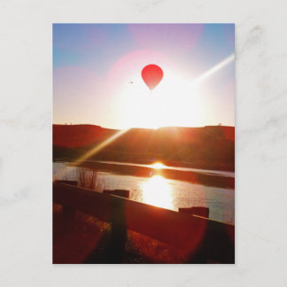 Sun beam, Hot air balloon Postcard