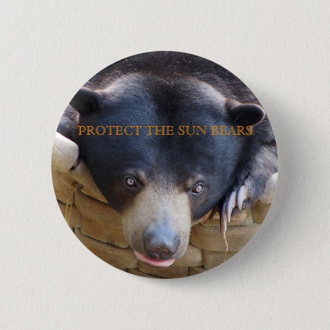 Sun Bear Bulan Button (Front)