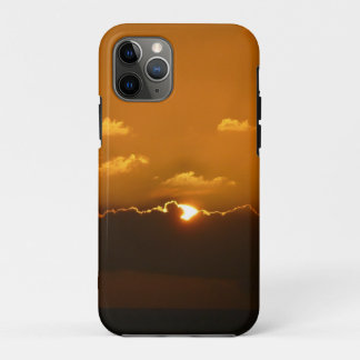 Sun Behind Clouds I Orange Sunset Photo Case-Mate iPhone Case