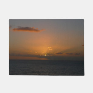 Sun Behind Clouds II Seascape Doormat
