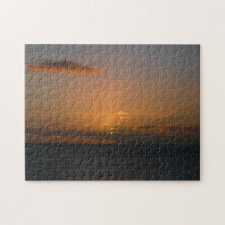 Sun Behind Clouds II Seascape Jigsaw Puzzle