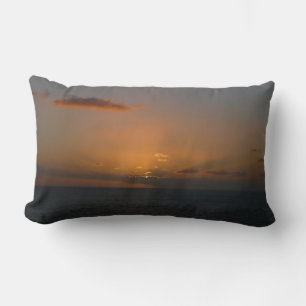 Sun Behind Clouds II Seascape Lumbar Cushion