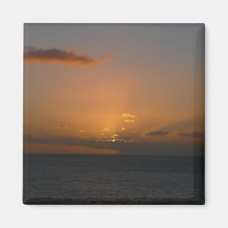 Sun Behind Clouds II Seascape Magnet