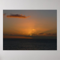 Sun Behind Clouds II Seascape Photography