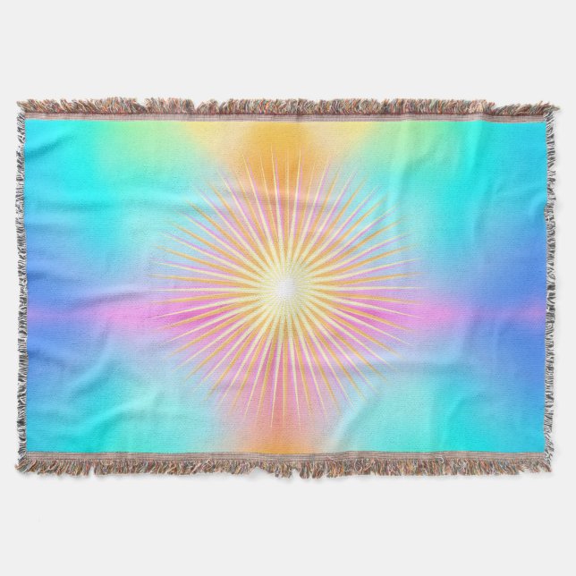 Sun Blast Throw Blanket (Front)