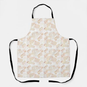 Sun-Bleached Coastal Blooms - Abstract Watercolor Apron