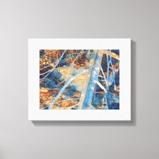 Sun-bleached Rustic Coastline Brush Photo Print (Front)