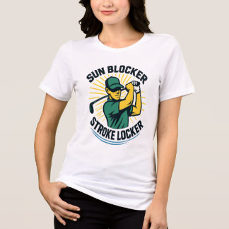 Sun Blocker, Stroke Locker Cool Golf Cap   Tri-Blend Shirt