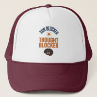 Sun Blocker, Thought Blocker Funny Trucker Hat 