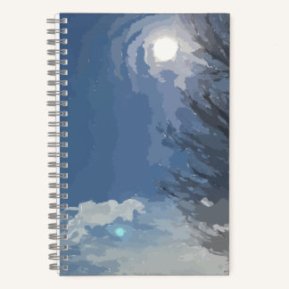 Sun Blue Sky Tree Notebook
