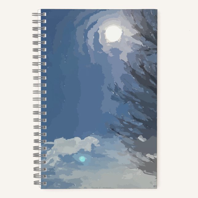 Sun Blue Sky Tree Notebook (Front)
