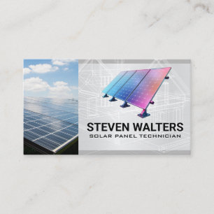 Sun Blueprints   Solar Panel Tech   Energy  Business Card