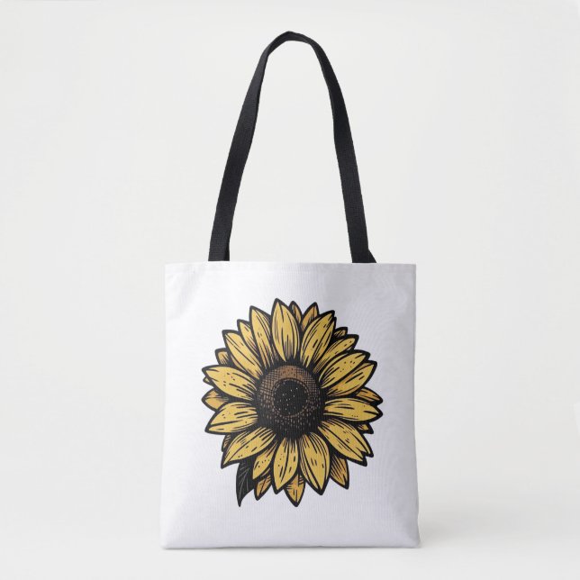 Sun Boho Art: "Shine from within" quote for self-e Tote Bag (Front)