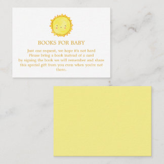 Sun Books for Baby Enclosure Card 