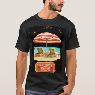 sun burns summer beach  T-Shirt