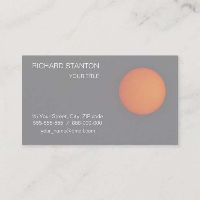 Sun Business Card (Front)