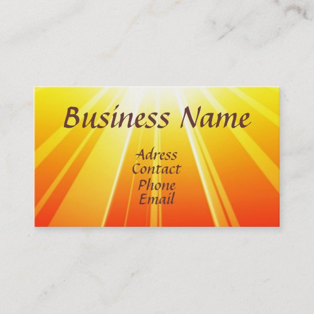 Sun Business Card (Front)