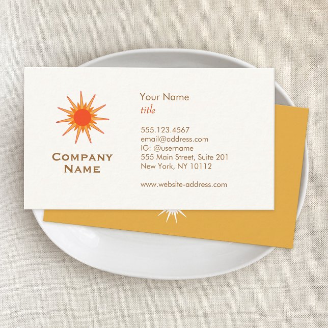 Sun Business Cards (Creator Uploaded)
