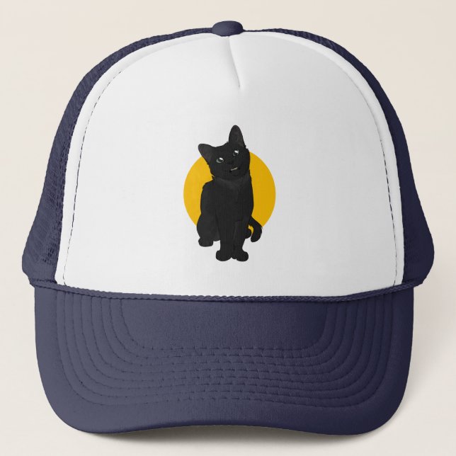 Sun cat T-Shirt Trucker Hat (Front)