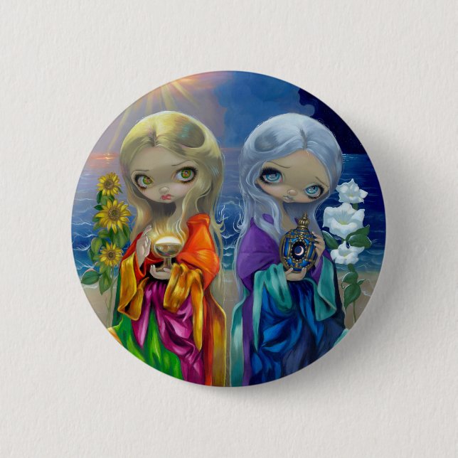 "Sun Child and Moon Child" Button (Front)