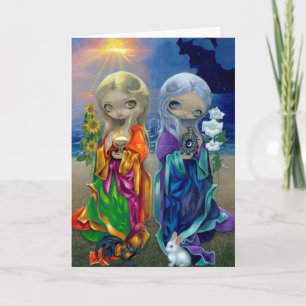 "Sun Child and Moon Child" Greeting Card