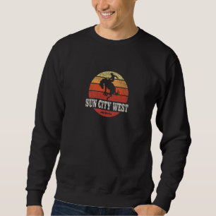 Sun City West AZ Vintage Country Western Retro Sweatshirt