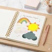 Sun Cloud Rainbow Weather School Project ClipArt