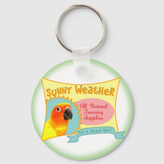 Sun Conure Advertisement Keychain (Front)