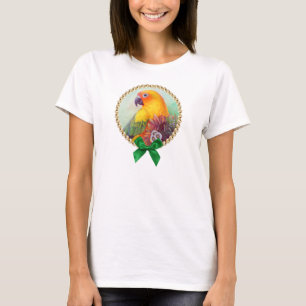 Sun conure and flowers T-Shirt