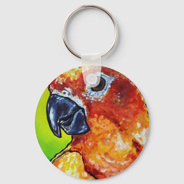 Sun Conure Key Ring (Front)